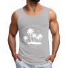 imageCOOFANDY Mens Casual Tank Tops Sleeveless Beach Muscle T Shirts Summer Fashion Tank ShirtLight Greypalm Tree01