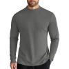 imageCOOFANDY Mens Mock Turtleneck Long Sleeve Shirts Slim Fit Basic TShirt Lightweight Ribbed Pullover Sweater1 Packdark Grey