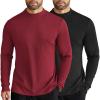 2 Pack-black & Wine Red