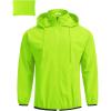 imageCOOFANDY Mens Packable Rain Jacket Lightweight Waterproof Raincoat with Hood Travel Hiking Golf WindbreakerGreen