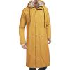 imageCOOFANDY Mens Rain Jacket with Hood Waterproof Lightweight Active Long RaincoatYellow