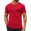 imageCOOFANDY Mens T Shirt Short Sleeve Crew Neck TShirts Casual Summer Classic Basic TeesRed