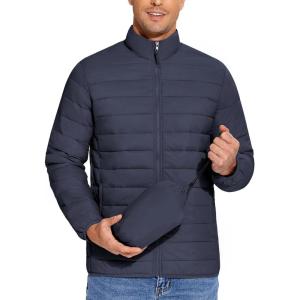 imageCOOFANDY Mens Puffer Jacket Packable Lightweight Jackets Winter Coat Windproof Zipper Down JacketNavy Blue
