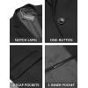 imageCOOFANDY Men 2 Piece Suits One Button Blazer Jacket Tuxedo Slim Fit Suit PantBlack