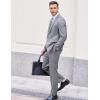 imageCOOFANDY Men 2 Piece Suits One Button Blazer Jacket Tuxedo Slim Fit Suit PantLight Grey
