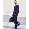imageCOOFANDY Men 2 Piece Suits One Button Blazer Jacket Tuxedo Slim Fit Suit PantNavy Blue