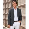 imageCOOFANDY Men Casual Blazer Sport Coats Slim Fit Lightweight Business Two Button Suit JacketsDark Grey