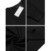 imageCOOFANDY Men Casual V Neck Sweater Ribbed Knit Slim Fit Long Sleeve Pullover TopBlack