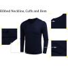 imageCOOFANDY Men Casual V Neck Sweater Ribbed Knit Slim Fit Long Sleeve Pullover TopBlue