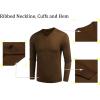 imageCOOFANDY Men Casual V Neck Sweater Ribbed Knit Slim Fit Long Sleeve Pullover TopDark Brown