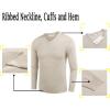 imageCOOFANDY Men Casual V Neck Sweater Ribbed Knit Slim Fit Long Sleeve Pullover TopLight Khaki