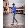 imageCOOFANDY Men Casual V Neck Sweater Ribbed Knit Slim Fit Long Sleeve Pullover TopRoyal Blue