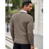 imageCOOFANDY Men Dress Crewneck Sweater Pullover Knit Long Sleeve Casual Slim Fit SweaterDark Brown