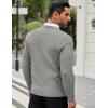 imageCOOFANDY Men Dress Crewneck Sweater Pullover Knit Long Sleeve Casual Slim Fit SweaterLight Gray