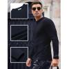 imageCOOFANDY Men Dress Crewneck Sweater Pullover Knit Long Sleeve Casual Slim Fit SweaterNavy Blue