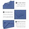 imageCOOFANDY Men Knit Long Sleeve Polo Shirts Casual Dress Collared Sweater Pullover Button Down Golf Polo ShirtsBlue