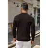 imageCOOFANDY Men Knit Long Sleeve Polo Shirts Casual Dress Collared Sweater Pullover Button Down Golf Polo ShirtsBrown
