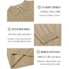 imageCOOFANDY Men Knit Long Sleeve Polo Shirts Casual Dress Collared Sweater Pullover Button Down Golf Polo ShirtsKhaki