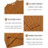 imageCOOFANDY Men Knit Long Sleeve Polo Shirts Casual Dress Collared Sweater Pullover Button Down Golf Polo ShirtsLight Brown
