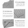 imageCOOFANDY Men Knit Long Sleeve Polo Shirts Casual Dress Collared Sweater Pullover Button Down Golf Polo ShirtsLight Grey