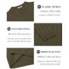 imageCOOFANDY Men Knit Long Sleeve Polo Shirts Casual Dress Collared Sweater Pullover Button Down Golf Polo ShirtsOlive Green