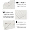 imageCOOFANDY Men Knit Long Sleeve Polo Shirts Casual Dress Collared Sweater Pullover Button Down Golf Polo ShirtsWhite
