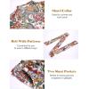 imageCOOFANDY Men Lightweight 2 Piece Kimono Robe with Shorts Japanese Robes Casual Open Front Long Cardigan With BeltWhitepaisley Print
