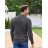 imageCOOFANDY Men Mock Neck Button Sweater Casual Knitted Sweaters Fashion Henley SweaterDark Gray
