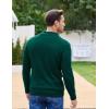imageCOOFANDY Men Mock Neck Button Sweater Casual Knitted Sweaters Fashion Henley SweaterGreen