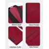 imageCOOFANDY Men Tuxedo Jacket Slim Fit Blazer Suit Jacket Prom Dinner Party WeddingDark Red