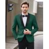 imageCOOFANDY Men Tuxedo Jacket Slim Fit Blazer Suit Jacket Prom Dinner Party WeddingGreen