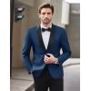 imageCOOFANDY Men Tuxedo Jacket Slim Fit Blazer Suit Jacket Prom Dinner Party WeddingNavy Blue