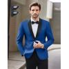 imageCOOFANDY Men Tuxedo Jacket Slim Fit Blazer Suit Jacket Prom Dinner Party WeddingRoyal Blue