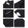 imageCOOFANDY Mens 2 Piece Double Breasted Suits Slim Fit Tuxedo Jacket and Dress Pants Set for Wedding Business PromBlack
