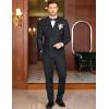 imageCOOFANDY Mens 2 Piece Double Breasted Suits Slim Fit Tuxedo Jacket and Dress Pants Set for Wedding Business PromBlack