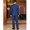 imageCOOFANDY Mens 2 Piece Double Breasted Suits Slim Fit Tuxedo Jacket and Dress Pants Set for Wedding Business PromNavy