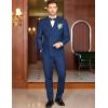 imageCOOFANDY Mens 2 Piece Double Breasted Suits Slim Fit Tuxedo Jacket and Dress Pants Set for Wedding Business PromNavy