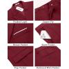 imageCOOFANDY Mens 2 Piece Double Breasted Suits Slim Fit Tuxedo Jacket and Dress Pants Set for Wedding Business PromWine Red