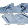 imageCOOFANDY Mens 2 Piece Linen Suits Set Regular Fit Casual Lightweight Blazer Jacket and PantsLight Blue