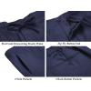 imageCOOFANDY Mens 2 Piece Linen Suits Set Regular Fit Casual Lightweight Blazer Jacket and PantsNavy Blue
