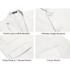 imageCOOFANDY Mens 2 Piece Linen Suits Set Regular Fit Casual Lightweight Blazer Jacket and PantsWhite