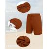 imageCOOFANDY Mens 2 Piece Outfits Summer Short Sets Vintage Knit Button Down Shirt Short Sleeve Polo Casual Beach SuitsCaramel