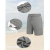 imageCOOFANDY Mens 2 Piece Outfits Summer Short Sets Vintage Knit Button Down Shirt Short Sleeve Polo Casual Beach SuitsGrey