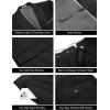 imageCOOFANDY Mens 2 Piece Suit Slim Fit One Button Tuxedo Jacket Pants for Wedding Prom BusinessBlack