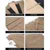 imageCOOFANDY Mens 2 Piece Suit Slim Fit One Button Tuxedo Jacket Pants for Wedding Prom BusinessKhaki