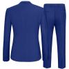 imageCOOFANDY Mens 2 Piece Suit Slim Fit One Button Tuxedo Jacket Pants for Wedding Prom BusinessRoyal Blue