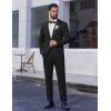 imageCOOFANDY Mens 2 Piece Suit Slim Fit Shawl Lapel One Button Formal Tuxedo Jacket Pants Set for Wedding Prom BusinessBlack