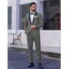 imageCOOFANDY Mens 2 Piece Suit Slim Fit Shawl Lapel One Button Formal Tuxedo Jacket Pants Set for Wedding Prom BusinessDark Grey