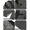 imageCOOFANDY Mens 2 Piece Suit Slim Fit Shawl Lapel One Button Formal Tuxedo Jacket Pants Set for Wedding Prom BusinessDark Grey