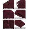 imageCOOFANDY Mens 2 Piece Suit Slim Fit Shawl Lapel One Button Formal Tuxedo Jacket Pants Set for Wedding Prom BusinessWine Red
